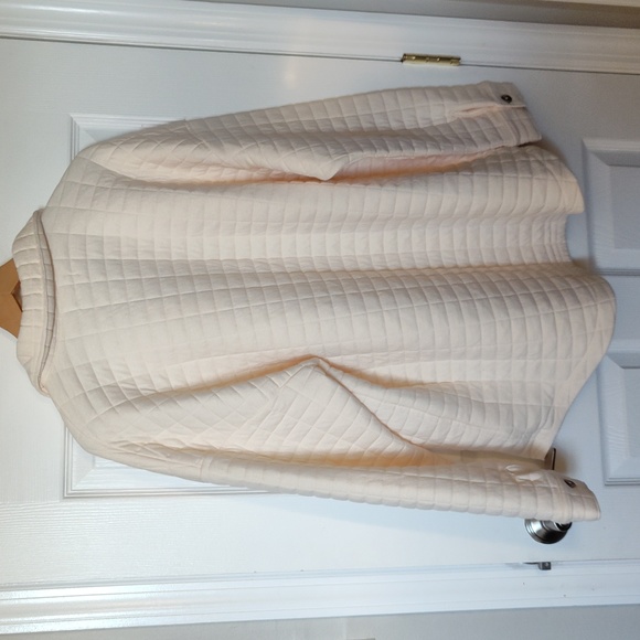 Madewell Quilted Shacket in Antique Cream NWOT - Picture 6 of 9